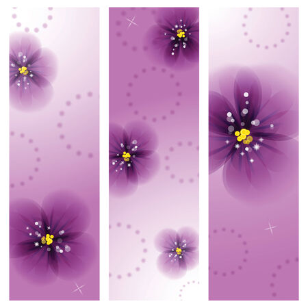 Pansy flowers on the greeting card. Vector illustration.のイラスト素材