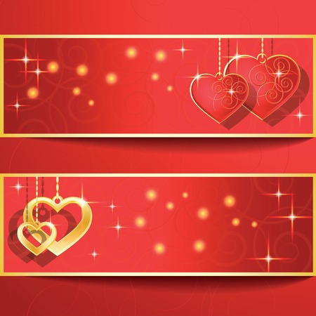 Heart shapes on the abstract background to the Valentineのイラスト素材