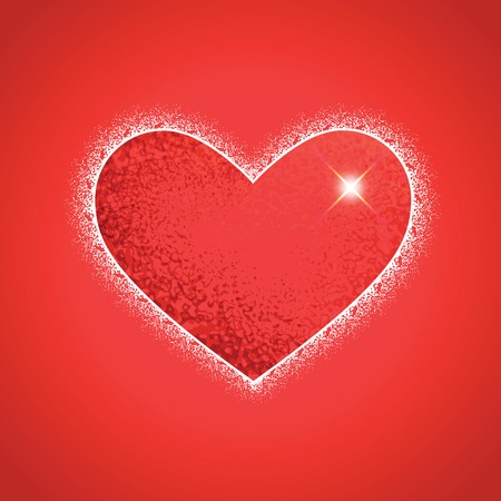 Heart shape on colorful background to the Valentine\\のイラスト素材