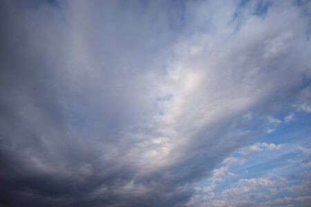 Evening dramatic cloudscape after the thunderstorm.