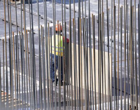Builder at the begining of the working day.の写真素材