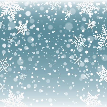 Christmas snowflakes on a colorful background. Vector illustration.のイラスト素材