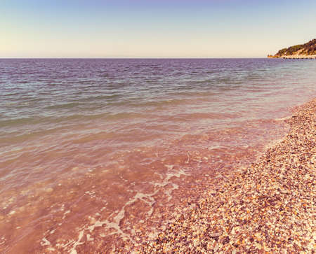 Calm surface of the sea at day time.の写真素材