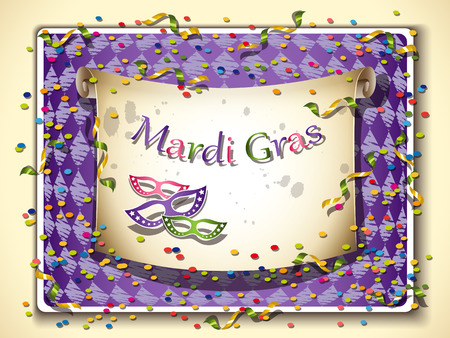 Mardi Gras carnival colorful background. Vector illustration.のイラスト素材