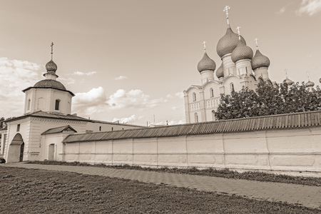 Rostov Kremlin. The ancient town of Rostov The Great is a tourist center of the Golden Ring of...