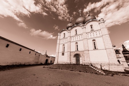 Rostov Kremlin. The ancient town of Rostov The Great is a tourist center of the Golden Ring of Russia.の写真素材
