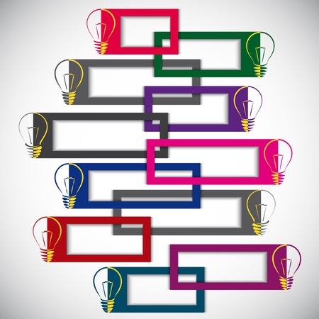 Set of the colorful stickers. Vector illustration.のイラスト素材