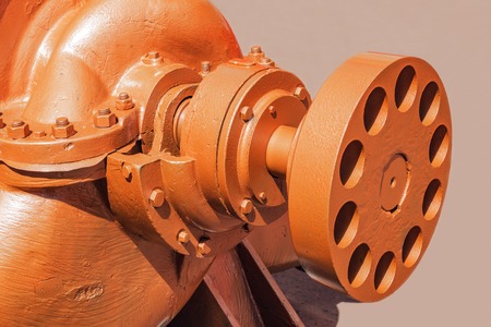 Heavy metal part of the big pump.の写真素材