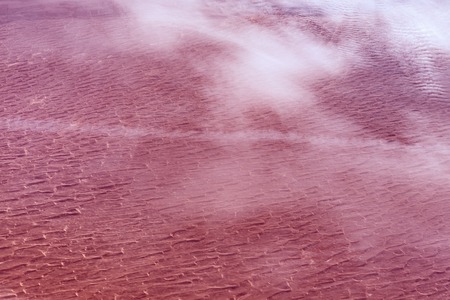 Desert landscape. View from the airplane window.の写真素材