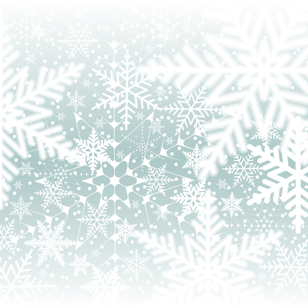 Christmas snowflakes on colorful background. Vector illustration.のイラスト素材