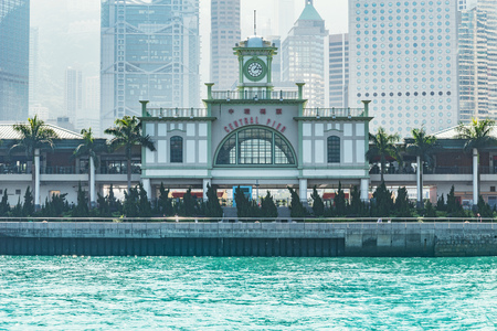 Exterior of Central Pier at day time. Hong Kong.の写真素材