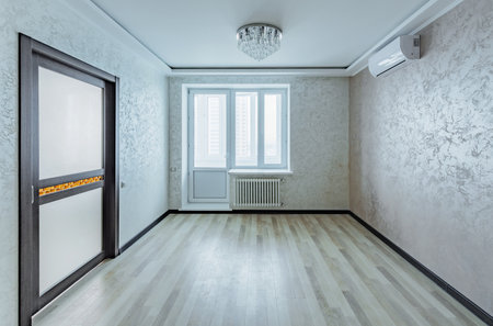 Reutov, Russia - December 21, 2018: Interior of the living room in the luxury rich apartments.のeditorial素材