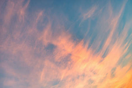 Amazing cloudscape on the sky at sunset time.の写真素材