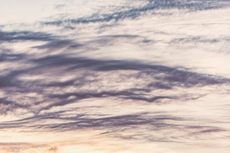 Amazing cloudscape on the sky at sunset time.の写真素材
