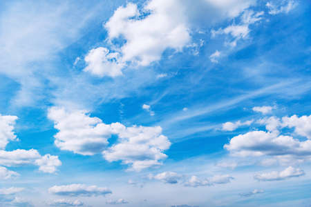 White clouds on the sky at day time.の写真素材