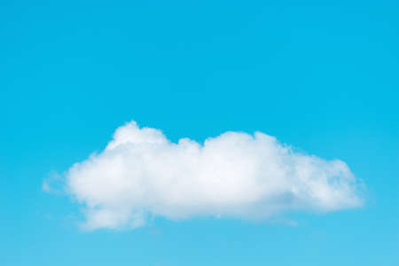 One cloud on the sky at day time.の写真素材