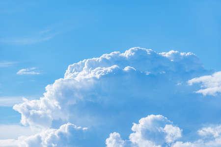 White clouds on the sky at day time.の写真素材