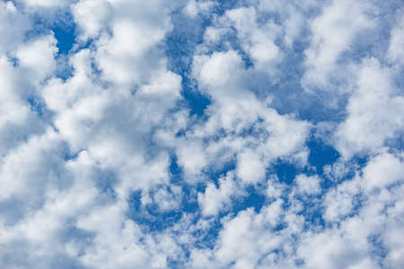 White clouds on the sky at day time.の写真素材