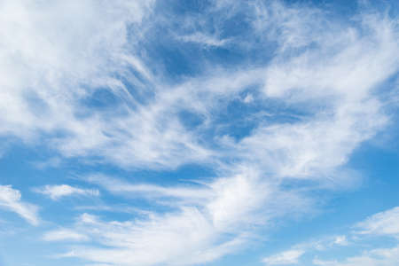 White clouds on the sky at day time.の写真素材