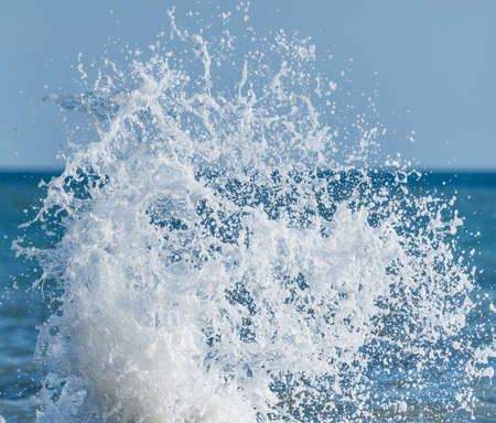 Wave of the sea water at sunny day time.の写真素材