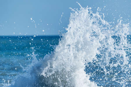 Wave of the sea water at sunny day time.の写真素材