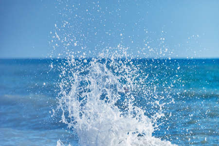 Wave of the sea water at sunny day time.の写真素材