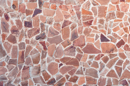 Brown stone wall of the old building.の写真素材