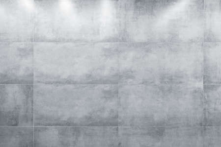 Gray stone wall background inside of the corridor.の写真素材