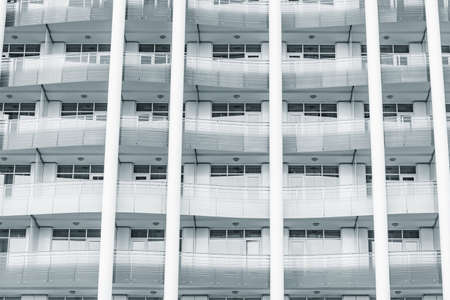 Balconies of the new office building.の写真素材