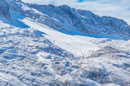 Glacier of mount Fisht. Caucasus. Russia.の写真素材