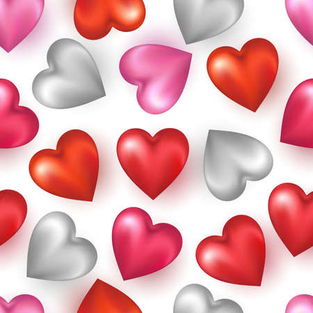 Background with the heart shapes. Vector illustration.のイラスト素材