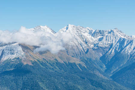 Caucasus mountains at day time. Sochi. Russia.の写真素材