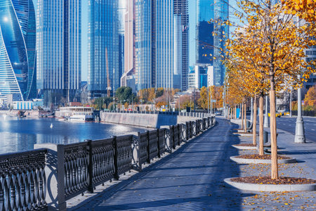 Early morning view of the city. Moscow. Russia.の写真素材