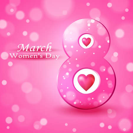 Greeting card for Women's day. vector illustration.のイラスト素材