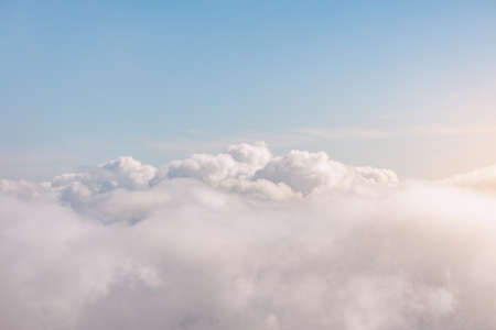 Amazing cloudscape on the sky at sunset time.の写真素材