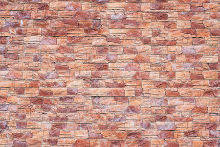 Colorful brick wall background outside of the building.の写真素材