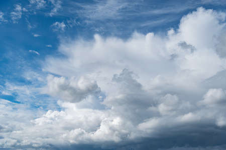 Evening cloudscape after the thunderstorm.の写真素材