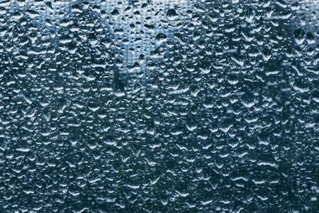 Water drops om the window after rain.の写真素材