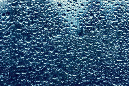 Water drops on the window after rain.の写真素材