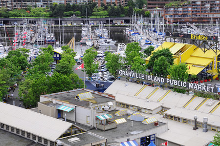 Vancouver, Canada, June 17, 2011: Granville island public market.のeditorial素材