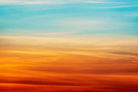 Amazing cloudscape on the sky at sunset.の写真素材
