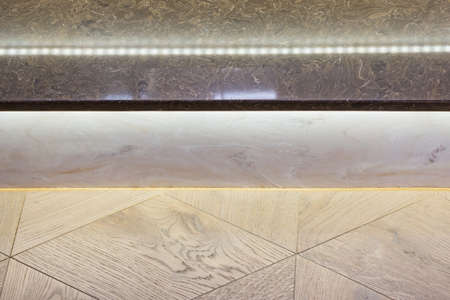 Marble steps of the stairs with backlight.の写真素材