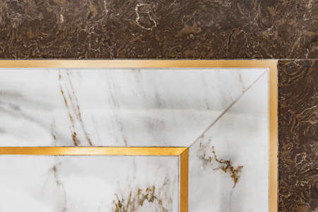 Marble floor in the flat room.の写真素材