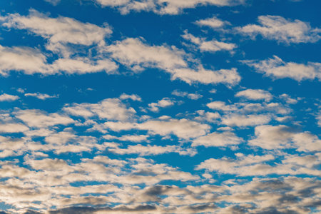 Amazing cloudscape on the sky at sunset time.の写真素材