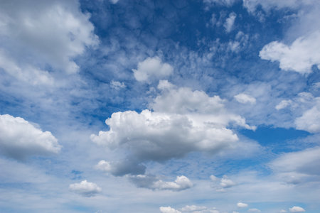 Amazing cloudscape on the sky at day time.の写真素材