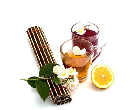 the transparent circles with medical teaの写真素材