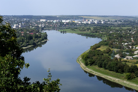 river Dniester passing through the city of Soroca, theme beautiful natureの写真素材