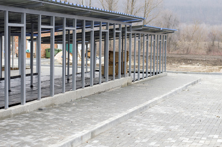 new dog shelter enclosures, charity and mercy theme, animal shelter, dog rescue, volunteer workの写真素材