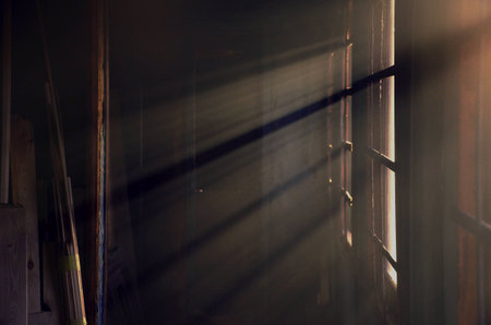 Sun Rays, Wall - Building Feature, Window, Belarus, Architecture, Backgroundsの写真素材