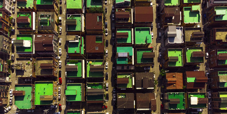 Roof aerial viewの写真素材